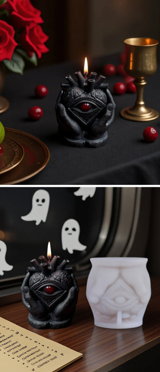 Molde de Silicona 3D para Velas Aromáticas - Diseño Mano Sosteniendo Ojo - Image 11