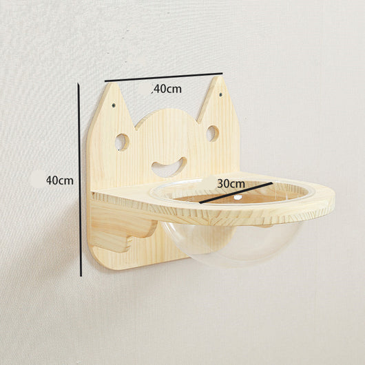 Plataforma Rascadora de Madera Maciza para Gatos con Tablero de Sisal - Image 24