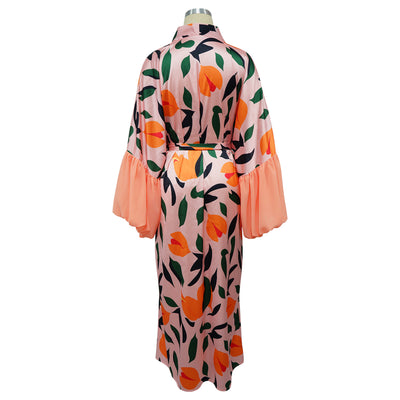 Blusa Playera de Protección Solar con Estampado Tropical - Image 34