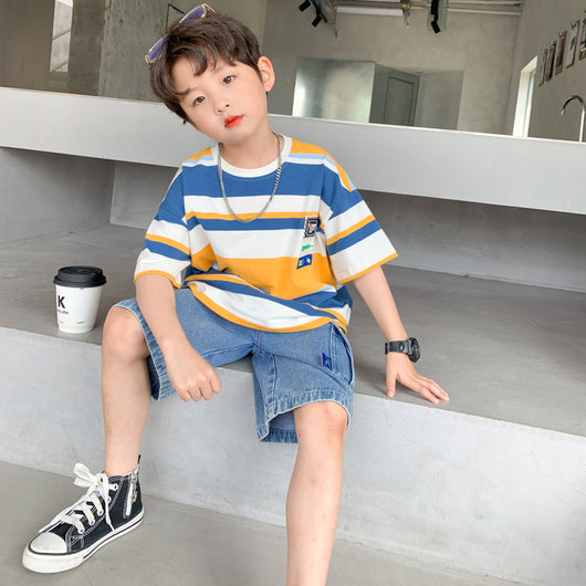 Conjunto de Playera y Pantalones Cortos para Niño - Verano Casual - Image 5