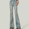 Jeans Femininos Boca de Sino Retrô - Estilo Clássico Americano