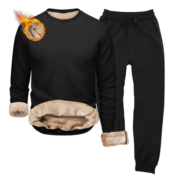Conjunto Deportivo de Sudadera y Pantalón Acolchado Estilo Europeo