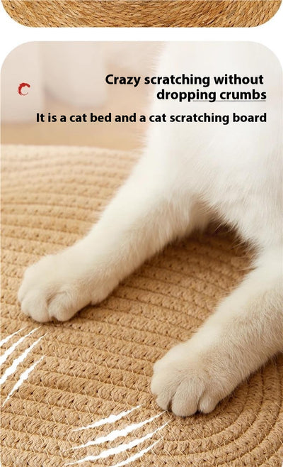 Nido para Gatos de Verano - Cesta Tejida Multiestación en Algodón y Lino - Image 10