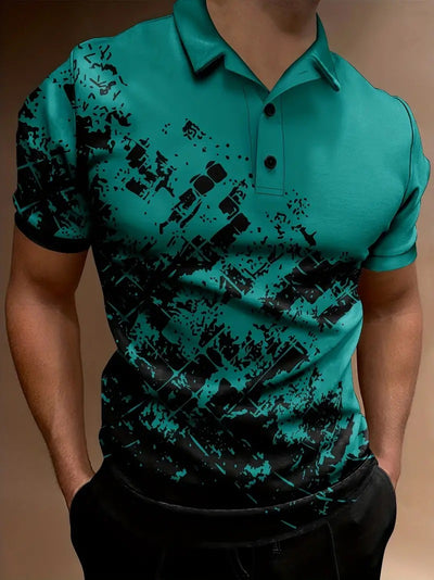 Polo Deportivo Estampado Transpirable para Hombre - Image 10