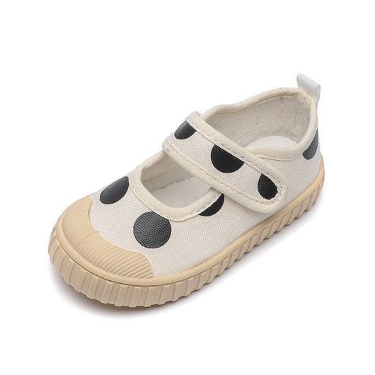 Zapatillas Canvas Lunares para Niñas - Suela Flexible y Cómoda