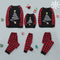 Conjunto Familiar Navideño a Cuadros con Estampado de Estrellas