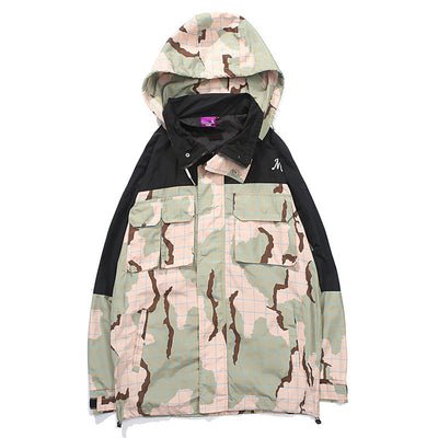 Chaqueta Casual de Patchwork Camuflado con Múltiples Bolsillos - Image 6