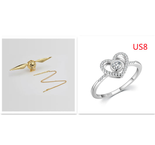 Caja de Anillo Propuesta con Alas Giratorias - Joyero Romántico - Image 9