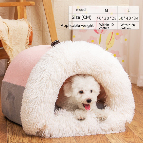 Portable Splice Pet Nest - Autumn Winter Waterproof Thermal Bed