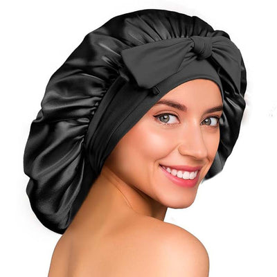 Gorro de Seda con Moño Elástico - Diseño Liso y Elegante - Image 24