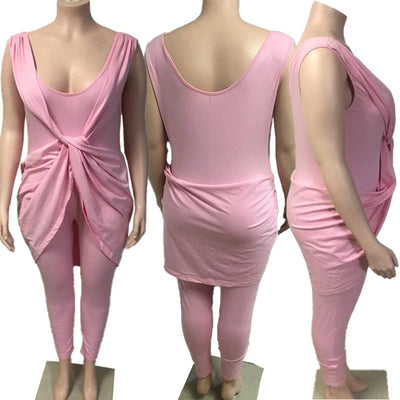 Jumpsuit Ejecutivo de Seda Láctea para Mujer - Talla Grande - Image 18