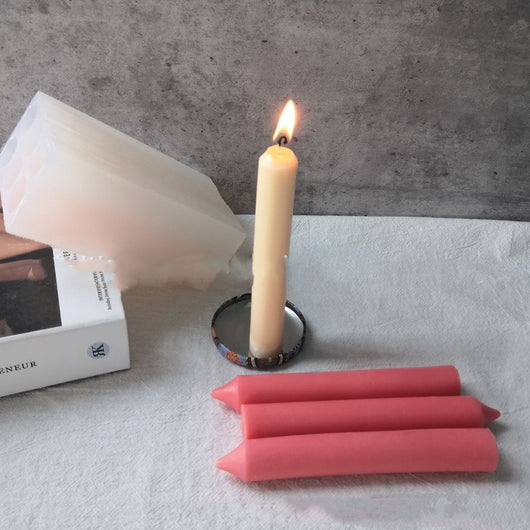 Molde de Silicona para Velas Cónicas con Varilla Larga