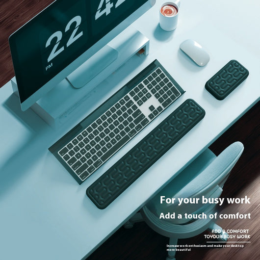 Mousepad Ergonómico Reversible con Espuma de Memoria Reforzada