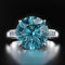 Creative Fashion Three Stone Diamond Women's Ring Azul No.5