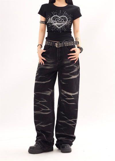 Pantalones Rectos Anchos Punk Hip Hop para Hombre y Mujer - Image 14