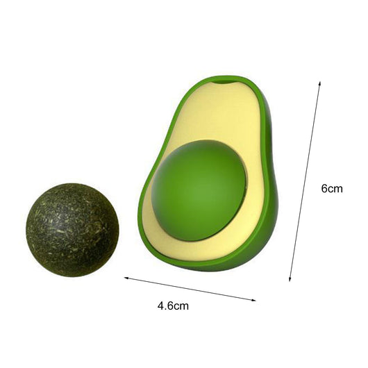 Juguete Interactivo de Aguacate con Catnip para Limpieza Dental Felina - Image 7
