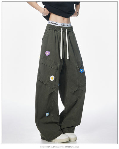 Pantalones de Trabajo Retro Multi-bolsillos Corte Recto Unisex - Image 14