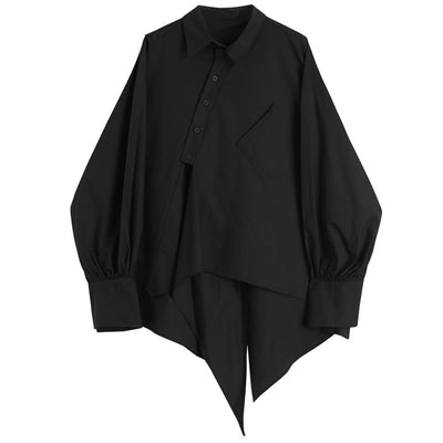 Blusa Otoñal de Diseño Asimétrico - Top Suelto Adelgazante para Mujer - Image 12