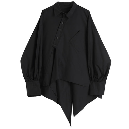 Blusa Otoñal de Diseño Asimétrico - Top Suelto Adelgazante para Mujer - Image 12