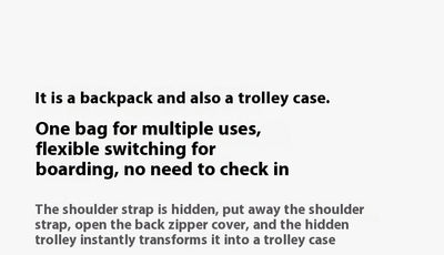 Mochila Trolley Expandible de Gran Capacidad para Viajes de Negocios - Image 23