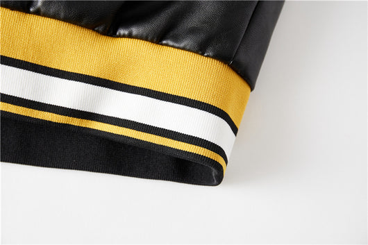 Chaqueta de Cuero PU Estilo Motociclista Británico para Hombre - Image 17