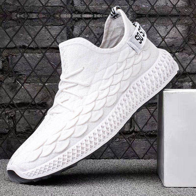 Zapatos Tejidos de Punto para Hombre Estilo Coreano Otoño Invierno - Image 4