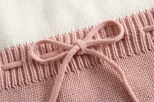 Enterizo de una pieza para bebé niña con bordado triangular - Image 14