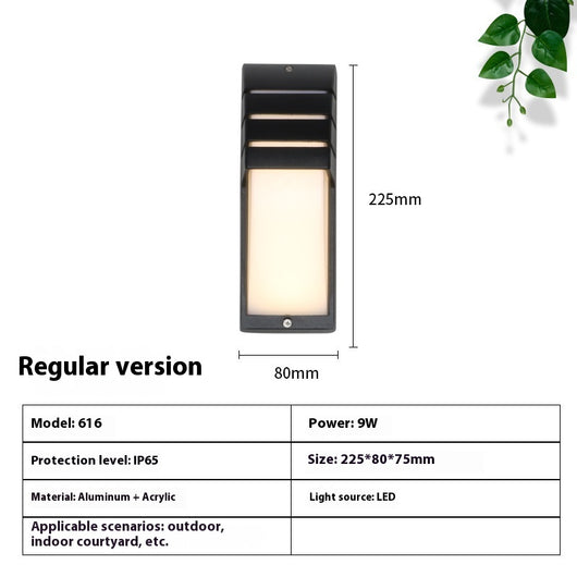 Lámpara LED Impermeable para Balcón y Jardín - Diseño Moderno Minimalista - Image 10