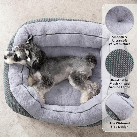 Cama Calmante para Jaula de Perro Mediano - Colchoneta Antiestrés con Peluche Suave - Image 16