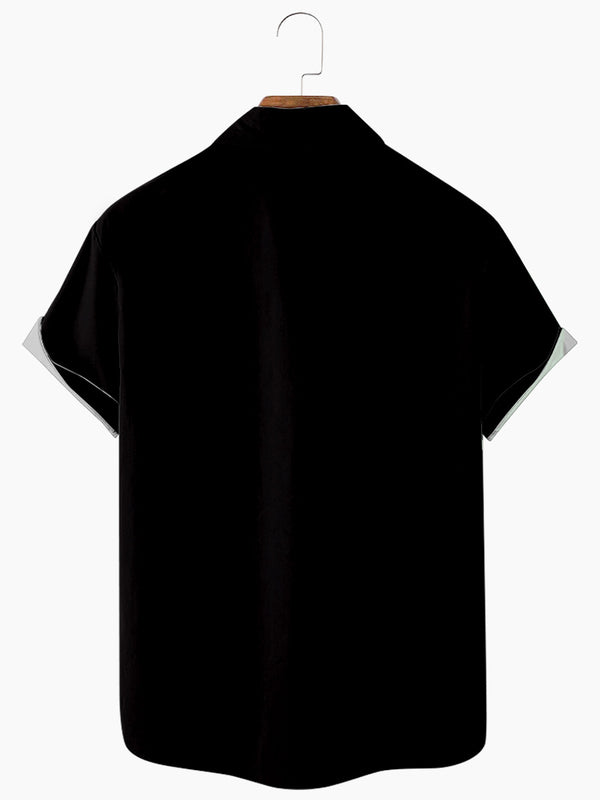 Camiseta Manga Corta Hombre Estampado 3D Rayas Verde