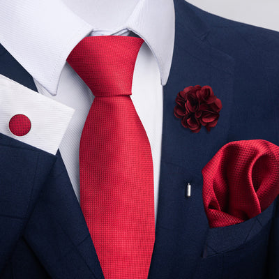 Combo Corbata, Traje y Pañuelo de Bolsillo para Hombre - Juego 8 - Image 25