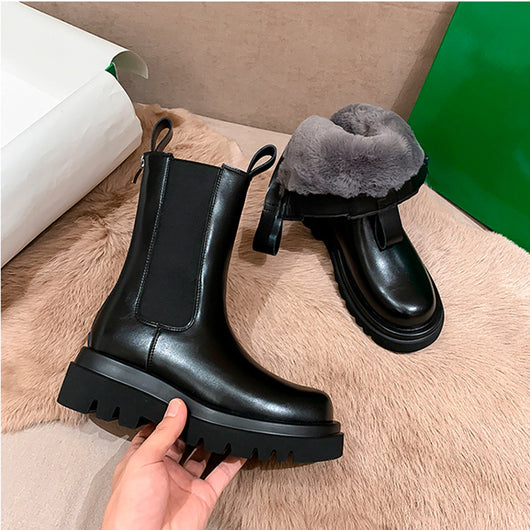 Botas Martin de Cuero con Forro Polar para Mujer - Image 6