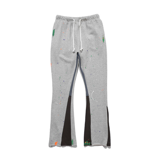 Pantalones Casuales con Costuras de Color Degradado - Image 17