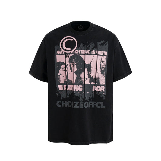 Playera de Algodón Puro con Diseño Estampado