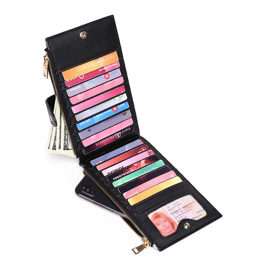 Billetera Mujer Multifuncional Antirrobo con Protección RFID y Cierre Seguro - Image 2