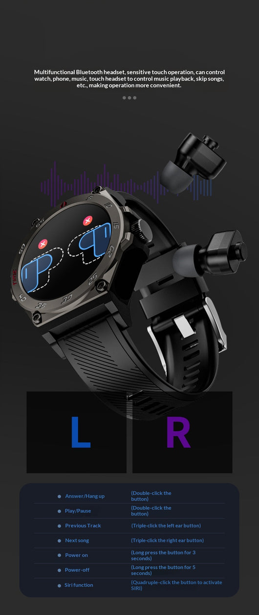Smartwatch con Llamadas Bluetooth y Auriculares TWS Integrados - Image 13