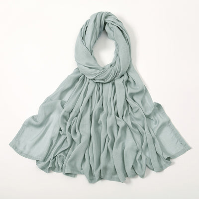 Pañuelo Modal Rayon Malayo Indonesio Colores Sólidos Transpirable - Image 41