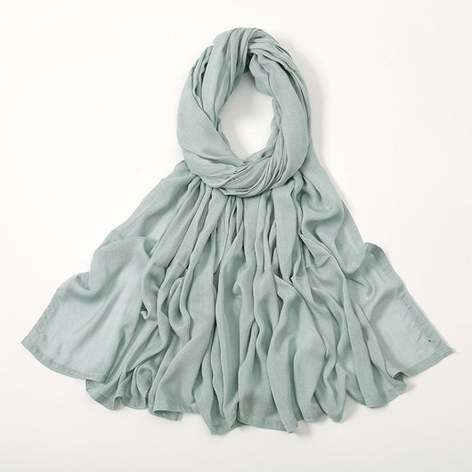 Pañuelo Modal Rayon Malayo Indonesio Colores Sólidos Transpirable - Image 41