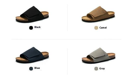 Pantuflas de Corcho y Cuero para Hombre - Sandalias Retro Cómodas - Image 18