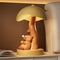 Lámpara de Mesa Beige para Dormitorio - Decoración Elegante del Hogar