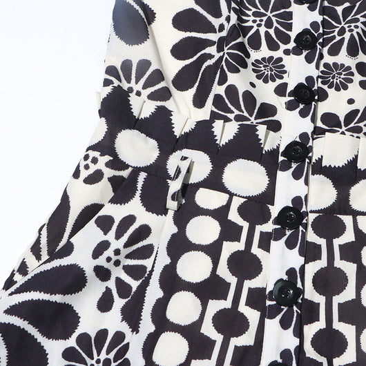 Jumpsuit Ancho Corto con Botones y Nudo Frontal - Image 12