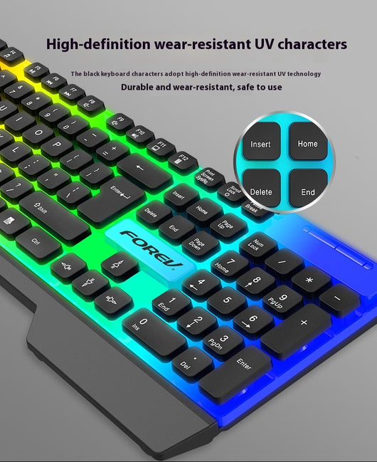 Teclado Iluminado con Cable para Computadora de Escritorio y Portátil - Image 17