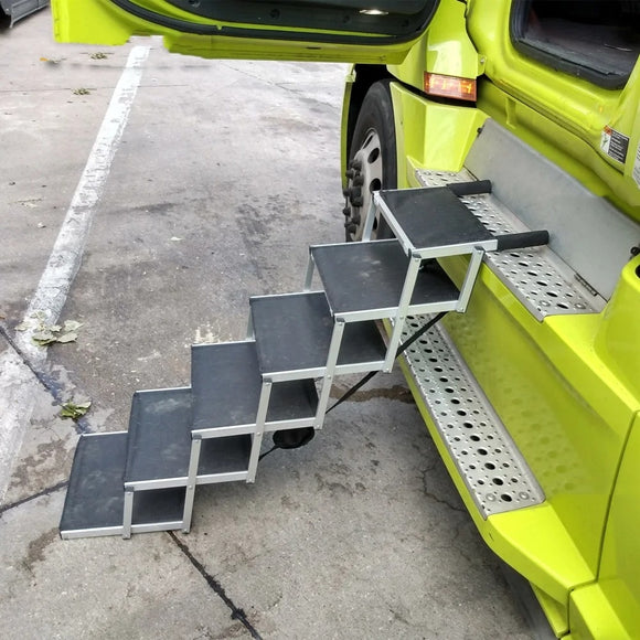 Escalera Portátil Plegable de Aluminio para Perros - 6 Peldaños