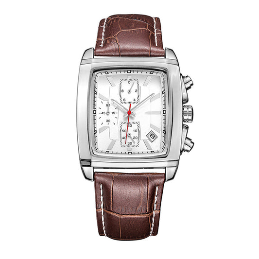 Reloj Cuadrado Vintage Multifunción para Hombre - Image 2