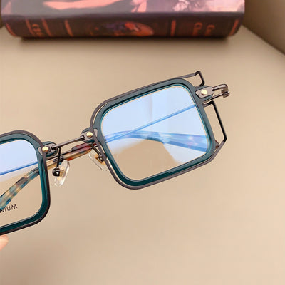 Gafas Cuadradas Personalizadas con Protección Azul para Hombre y Mujer - Image 13