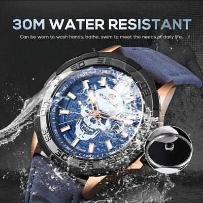 Reloj Deportivo Resistente al Agua con Calendario y Correa de Cuero - Image 11