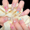 Pegatinas de Uñas Removibles con Cristales - Set de 24 Piezas
