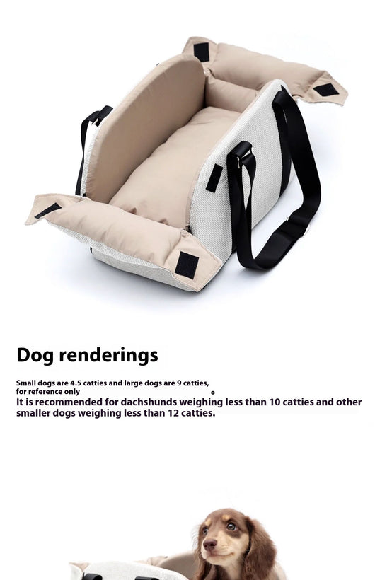 Nido para Mascota en Auto con Bolsa Pañalera Dual - Image 14