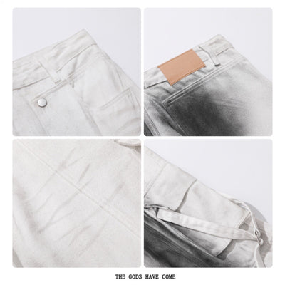 Pantalones Cargo Multi-bolsillos Hombre Corte Recto Cómodo - Image 8