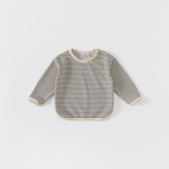 Playera Infantil a Rayas Casual para Otoño - Niños y Niñas